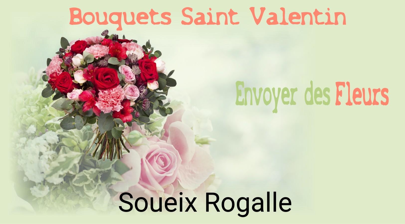 Roses de Saint-Valentin livrées à Soueix-Rogalle